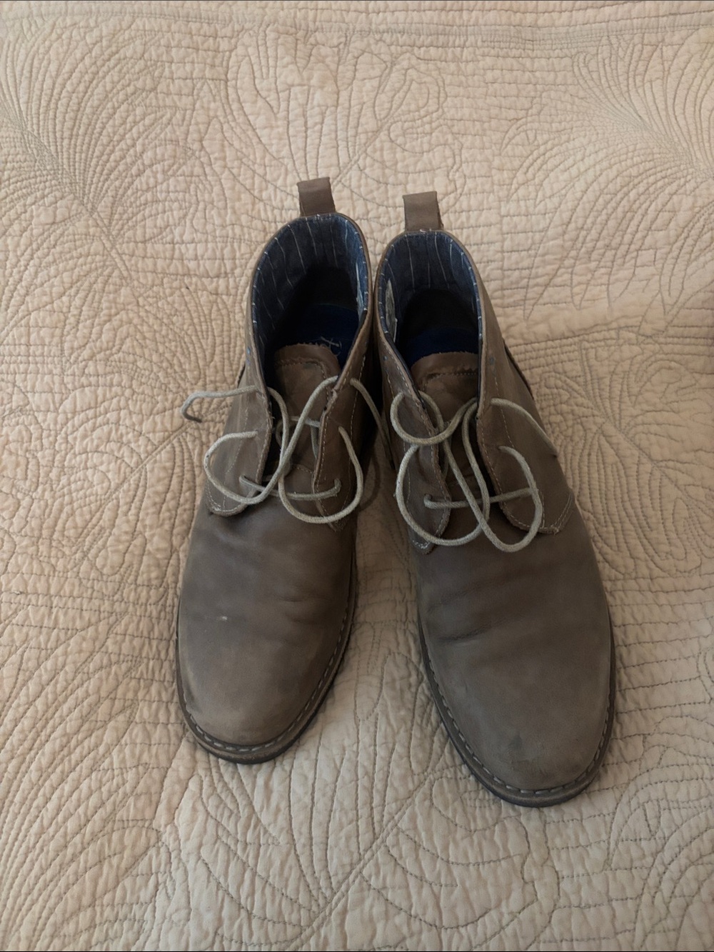 Original Penguin Taupe Lace-Up Chukka Boots